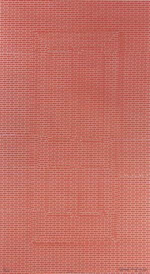 Patrick Hughes, Brick Door, 0084.jpg