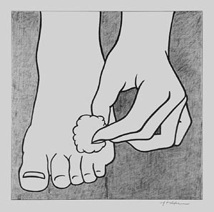 Roy Lichtenstein, Foot Medication Poster - signed, 0097.jpg