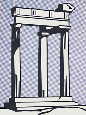 Roy Lichtenstein, Temple - unsigned mailer, 0195.jpg
