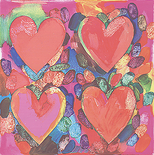 Jim Dine, Four Hearts, 0222.jpg