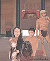 Tarzan and his Family at the Roxy Cinema - signed artcard