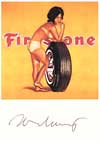 Miss Cushion Air - signed artcard