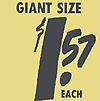 $1.57 Giant Size - 12inch LP - front cover - yellow variant
